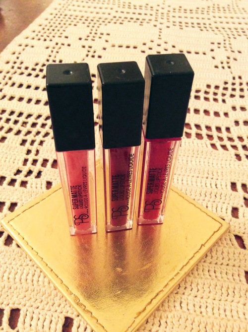 Three high pigment matte liquid lipsticks from PS range Penneys/Primark